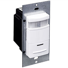 Occupancy Sensor, PIR, Wall Switch, 2100SF, 120-277V, White, Decora ODS10-IDW