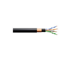 4 Pair 22 AWG UTP PowerWise 1G 4PPoE OSP Armored Cable Black PW04-401-55 1000 ft Reel