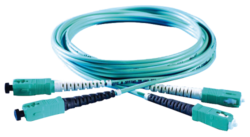 Duplex Fiber Optic Patch Cord (LC - LC), Multimode 50/125 - P1DF2LRGZGZ002M