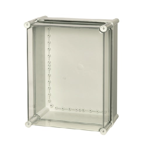 Clear 2 hinge cover SOLID Series PC enclosure UL PC 3828 18 T-2FSH