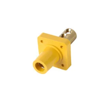 4.25 Inch Depth Yellow Female Cam Type Single Pole Receptacle Panel Mount PS40FRB-Y