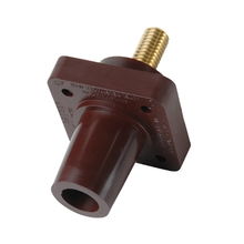 1.0 Inch Height Female Single Pole Receptacle PS40FRSB-BR