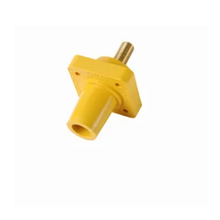6.8 Inch Depth Yellow Female Single Pole Receptacle PS40FRSB-Y