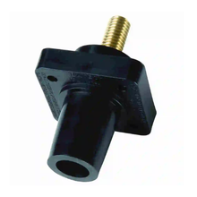 400A 600V Black Panel Mount Connector with Nylon Housing and Brass Contact PS40FRSBBK