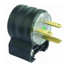 20A 250V Black Hospital Grade Angled Plug PS5466HGAN