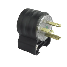 20A 250V Black Hospital Grade Angled Plug PS5466HGAN