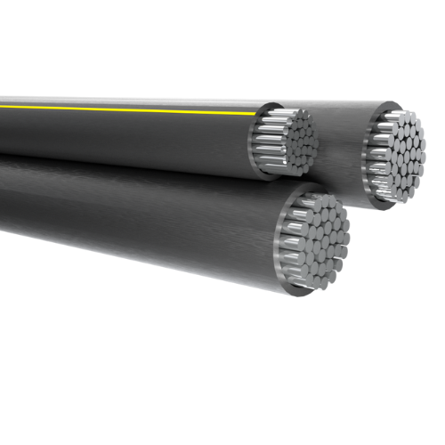 500' 250-250-3/0 Pratt Triplex Aluminum Conductor Underground Direct Burial 600V URD