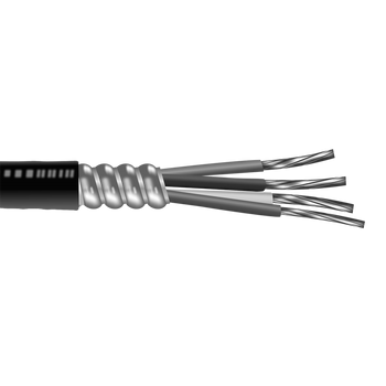 500' 300-4 W/GRND Stranded Aluminum Conductors PVC Jacket Metal Clad