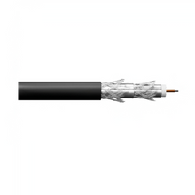 18 AWG Plenum RG-6 Coax Quad Shield Copper Clad Steel Cable White 78-14C-91 1000 ft Plywood Reel
