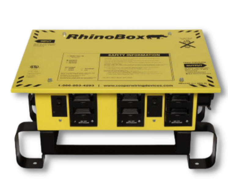 Eaton RhinoBox Econ power distribution unit, 50A Yellow, Cold-rolled 18 gauge steel, 120/240V - RB300AE