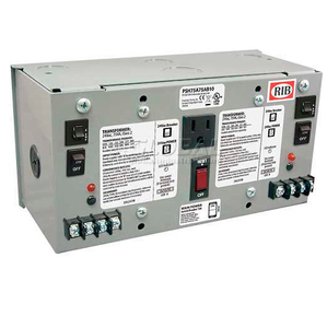 24VAC AC Dual Enclosed 75VA Multi-Tap 10A Breaker Power Supply PSH75A75AB10