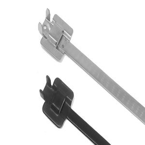 1/4" W X 0.015" T X 18" L SS 316 Reusable Cable Ties ARL2604635457N (100/Bag)