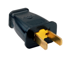 15A 125V Black Non Polar Plug and Connector SA440BKCC10