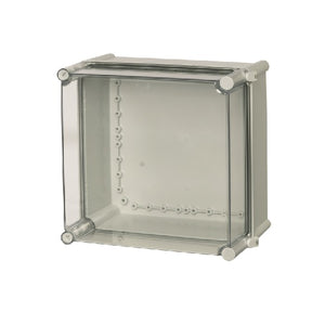 Clear 2 hinge cover SOLID Series PC enclosure UL PC 2828 18 T-2FSH