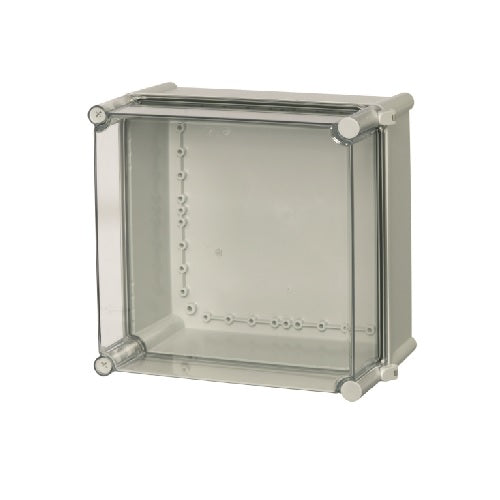 Clear 2 hinge cover SOLID Series PC enclosure UL PC 2828 18 T-2FSH