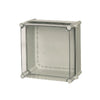 Clear 2 hinge cover SOLID Series PC enclosure UL PC 2828 13 T-2FSH