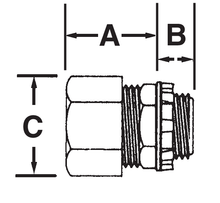Malleable Iron Straight Liquidtight Connectors SLT27T
