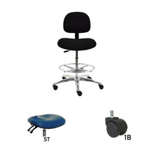 24" H - 34" H Bench Height Fabric Chair No Arms AL10-F