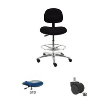 24" H - 34" H Bench Height Fabric Chair No Arms AL10-F