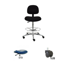 24" H - 34" H Bench Height Fabric Chair No Arms AL10-F