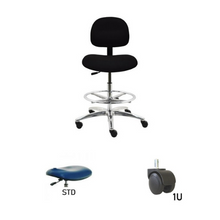 24" H - 34" H Bench Height Fabric Chair No Arms AL10-F