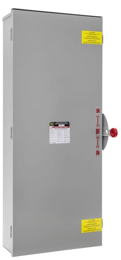 400A 600VAC 250VDC 10KA Non Fusible General Duty Safety Switch DTU365R