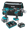 40V Makita Brushless XGT 2.5Ah/4Ah Cordless Tool Combo Kit GT201M1D1