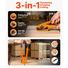Heavy Duty Banding Sealer Tool with 1000 ft Length PET Band Plastic Manual Pallet Packaging Strapping Kit