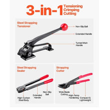 Steel Banding Strapping Kit Heavy Duty Banding Sealer Tool with 600 ft Binding Straps Industrial Bundling