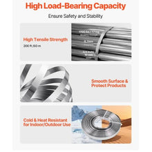 Steel Banding Strapping Kit Heavy Duty Banding Sealer Tool with 200 ft Binding Straps Manual Pallet Packaging Strapping Kit for Warehouse