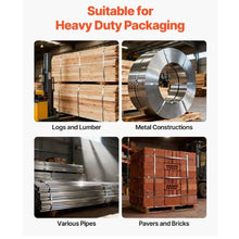 Steel Banding Strapping Kit Heavy Duty Banding Sealer Tool with 200 ft Binding Straps Manual Pallet Packaging Strapping Kit for Warehouse