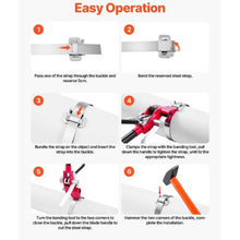 Heavy Duty Banding Sealer Tool with 400 ft Binding Straps Manual Pallet Packaging Strapping Kit for Warehouse Industrial Bundling