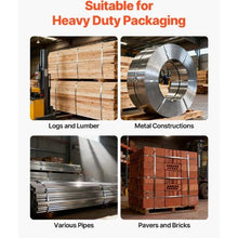 Heavy Duty Banding Sealer Tool with 400 ft Binding Straps Manual Pallet Packaging Strapping Kit for Warehouse Industrial Bundling