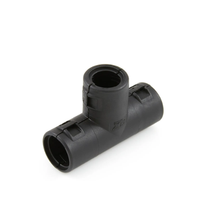 Black Hinged Tee Fitting TPS121212