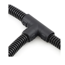 Black Hinged Tee Fitting TPS121212