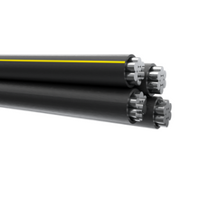 1000' 2-2-2-2 Wittenberg Quadruplex Aluminum Conductor Underground Direct Burial 600V URD