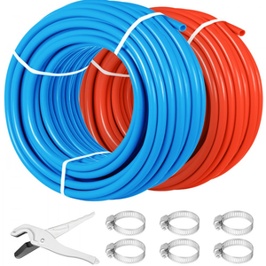 1/2" x 300ft PEX Tubing Barrier 2 Rolls Radiant Floor Blue Orange Heat Pipe P130-13-300BR