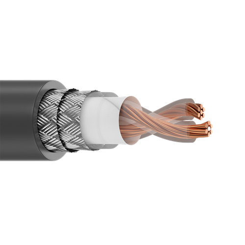 Belden 9250 18 AWG 1 Pair 7x26 Stranding RG-22B/U Twinax 95 Ohm Cable