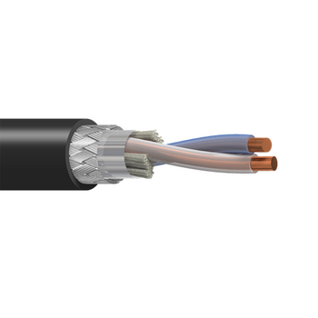 Belden 9860 16 AWG 1 Pair Solid Bare Copper 124 Ohm Twinax Cable