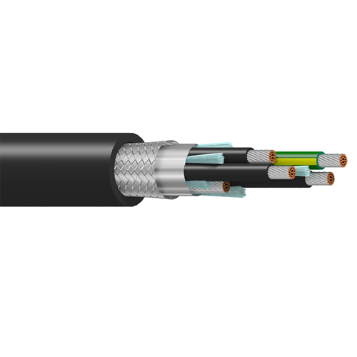 Belden 29500 16 AWG 3 Conductor 26x30 Stranding 1000V Variable Frequency Drives Cable