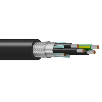 Cable flexible para motor VFD Belden 29502, 12 AWG, 3C, XLPE, blindado con trenzado de aluminio, 1000 V