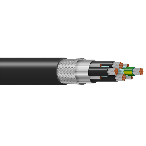 Belden 29507 2 AWG 3 Conductor 7x19x23 Stranding 1000V Variable Frequency Drives Cable