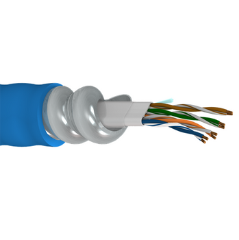 Belden 121872A 23 AWG 4 Pair Solid Bare Copper Cat 6 DataTuff AIA Armor Industrial Ethernet Cable