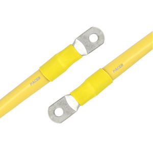 3/8" 1/0 AWG Lug on Each End Yellow Battery Cable Assemblies