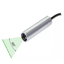 10 cm Focus 45 Deg 520 nm Class 1M Green Line Laser Module VLM-520-57 LPO-D45-F10