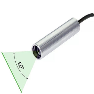 20 cm Focus 60 Deg 520 nm Class 1M Green Line Laser Module VLM-520-56 LPO-D60-F20