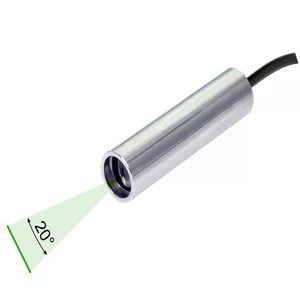 20 cm Focus 20 Deg 520 nm Class 1M Green Line Laser Module VLM-520-57 LPO-D20-F20
