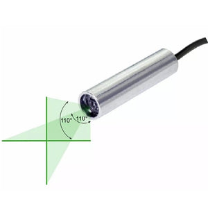 10 cm Focus 110 Deg 520 nm Class 1M Green Crosshairs Laser Module VLM-520-58 LPO-D110-F10