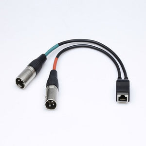 Axia Adapter Cable 20cm dual XLR Male to RJ45 Female PCM-AXC-09