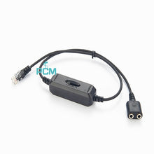 PC Headset to RJ9 Phone Switch Adapter with 8 Circuit Lines Switch PCM-CCH-16